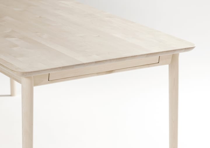 Prima Vista bord, Birk hvidolie 120x90 cm hvidolie + 1 tillægsplade Stolab