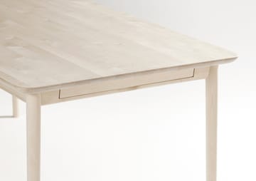 Prima Vista bord - Birk hvidolie 120x90 cm hvidolie + 1 tillægsplade - Stolab