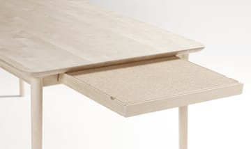 Prima Vista bord - Birk hvidolie 120x90 cm hvidolie + 1 tillægsplade - Stolab