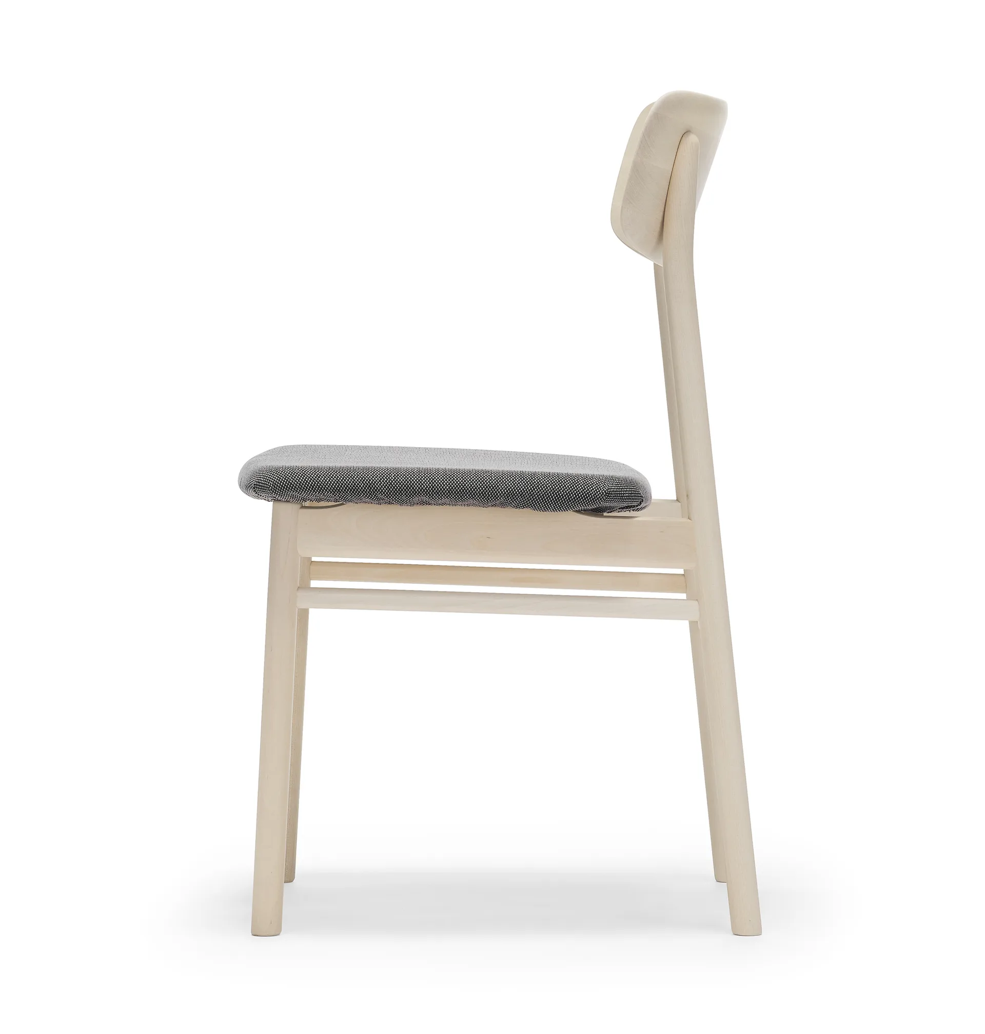 Prima Vista stol birk lys matlak, Stof blues 9202 brun/beige Stolab