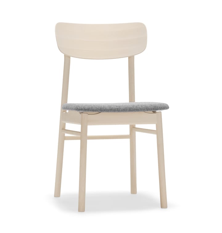 Prima Vista stol birk lys matlak - Stof hallingdaldal 65-130 grå - Stolab