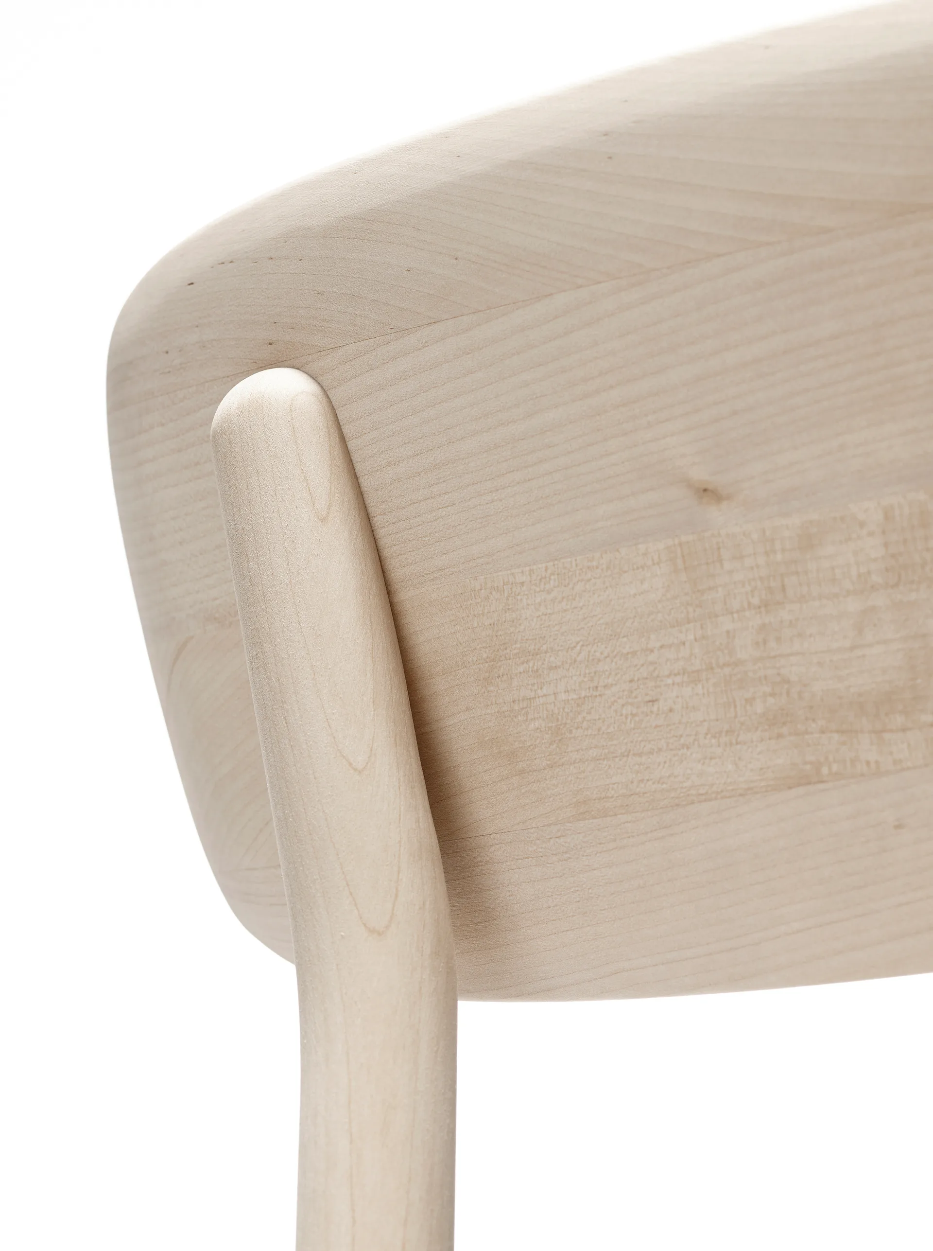 Prima Vista stol hvidolieret birk, Stof hallingdaldal 65-130 grå Stolab