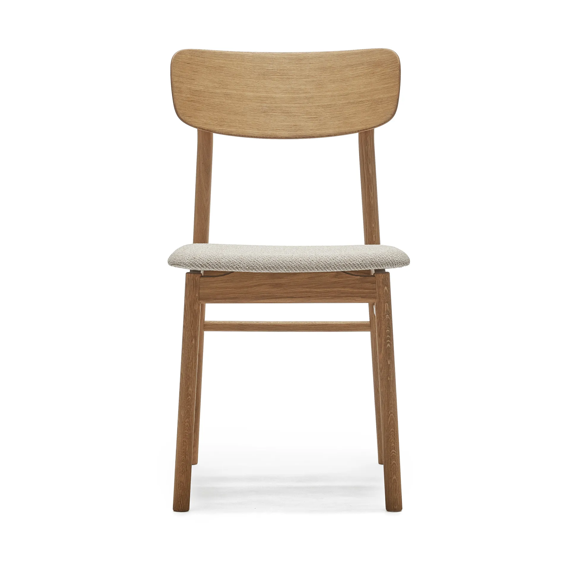 Prima Vista stol olieret eg, Stof Atto Driftwood V3576/01 grå Stolab