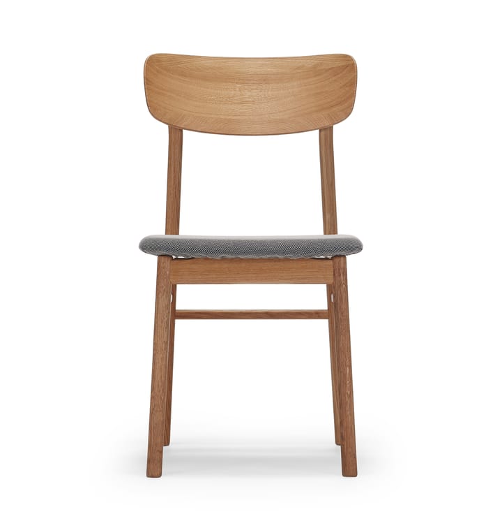 Prima Vista stol olieret eg, Stof blues 9202 brun/beige Stolab