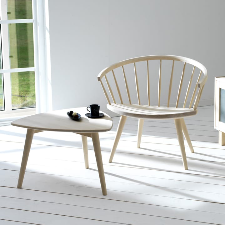 Yngve sofabord, birk lys matlak, H40 cm Stolab