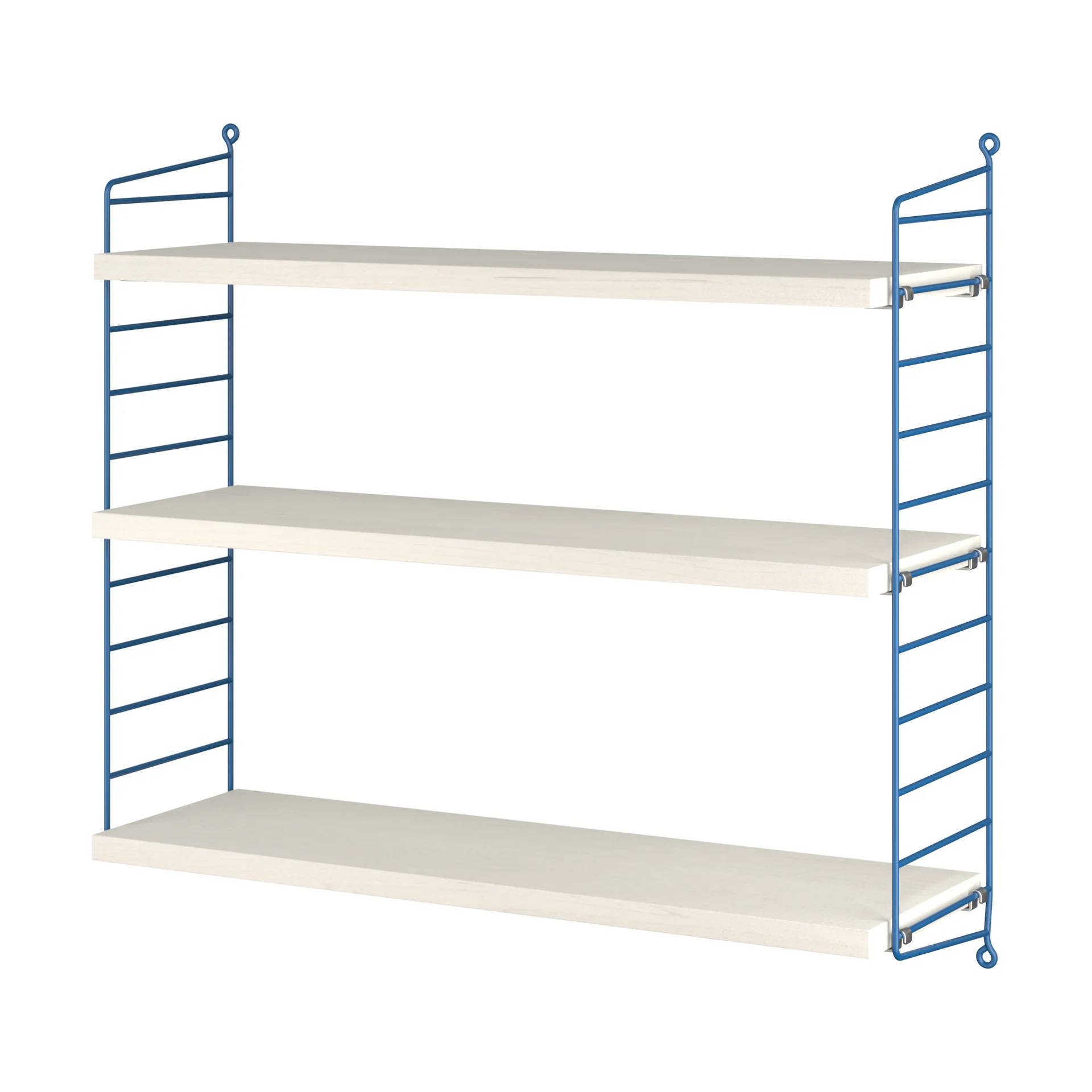 String 1949-2024 hylde Limited Edition 60x60x20 cm, Blue/white oiled pine String