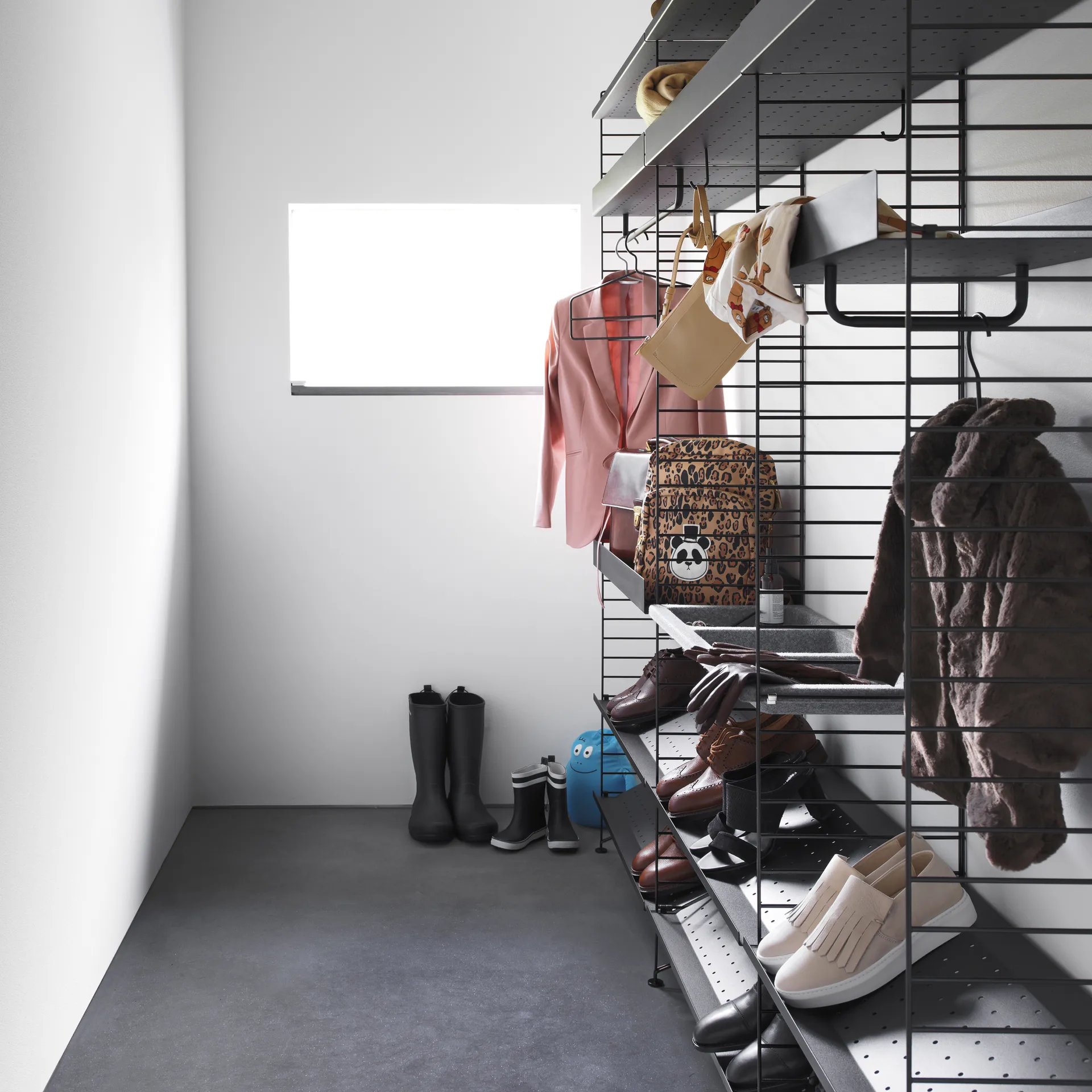 String bøjle 4-pak, Sort String