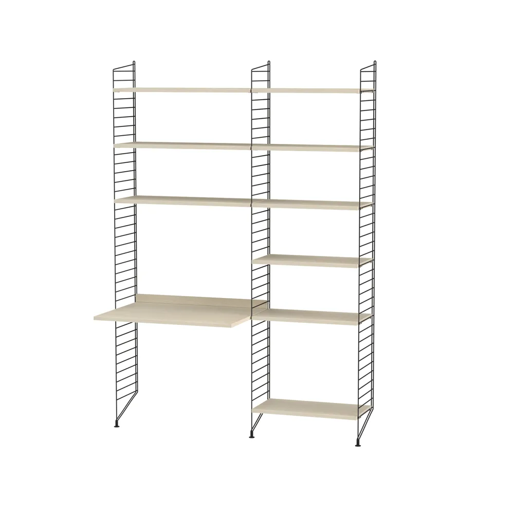 String børneværelse ask & sort - Kombination D String