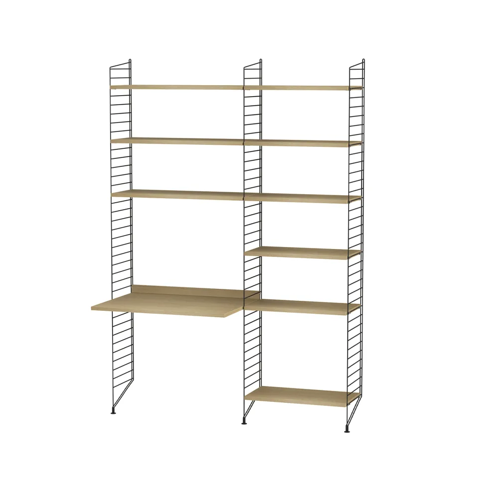 String børneværelse eg & sort - Kombination D String