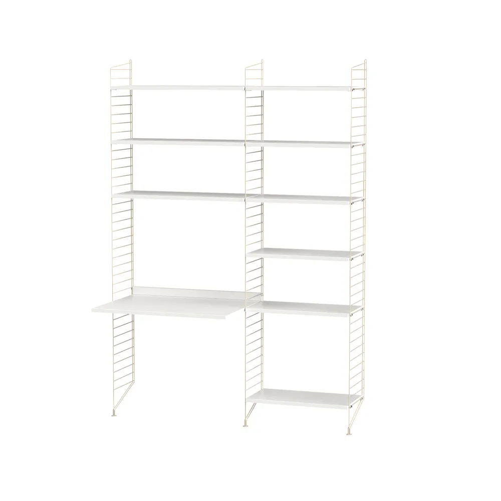 String børneværelse hvid & beige - Kombination D String