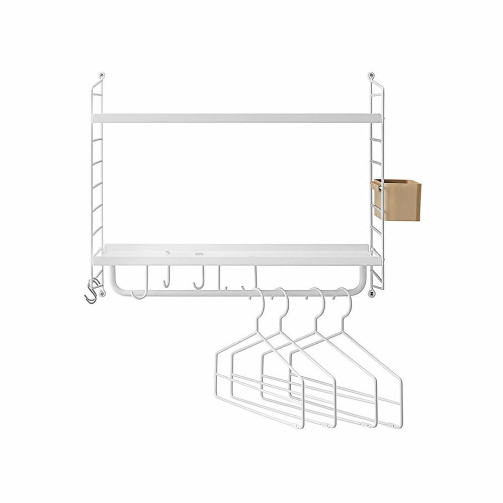 String Gang væghylde hvid | Skandinavisk Design | Hylder & reolsystemer | Hvid