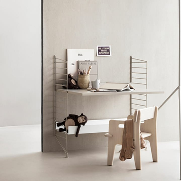 String gulv gavle, beige, 85x30 cm, 2-pak String