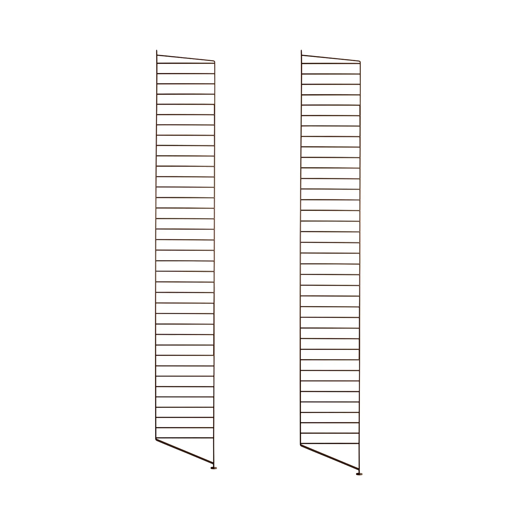 String gulv gavle, brun, 200x30 cm, 2-pak String