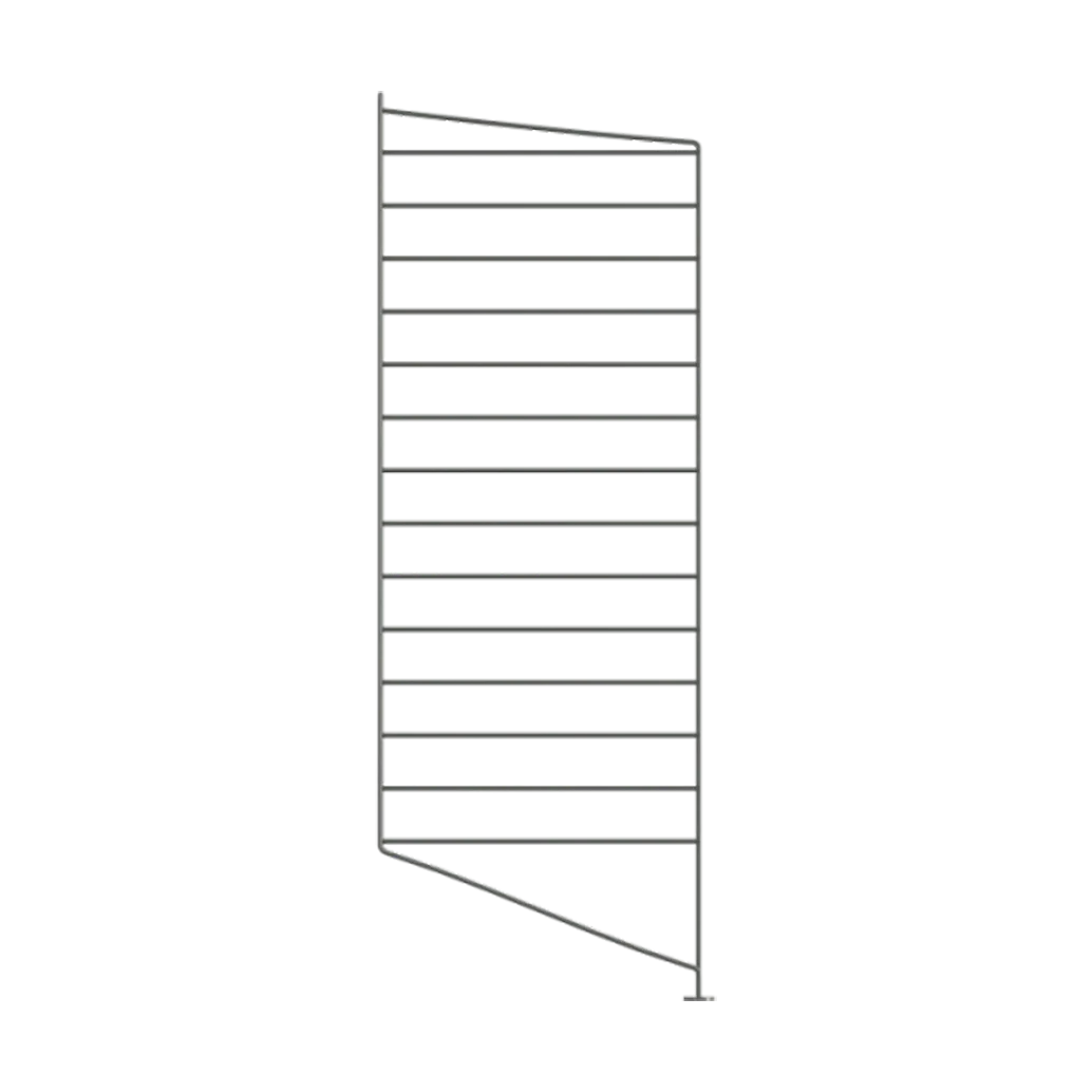 String gulv gavle, Mørkegrå, 85x30 cm, 1-pak String