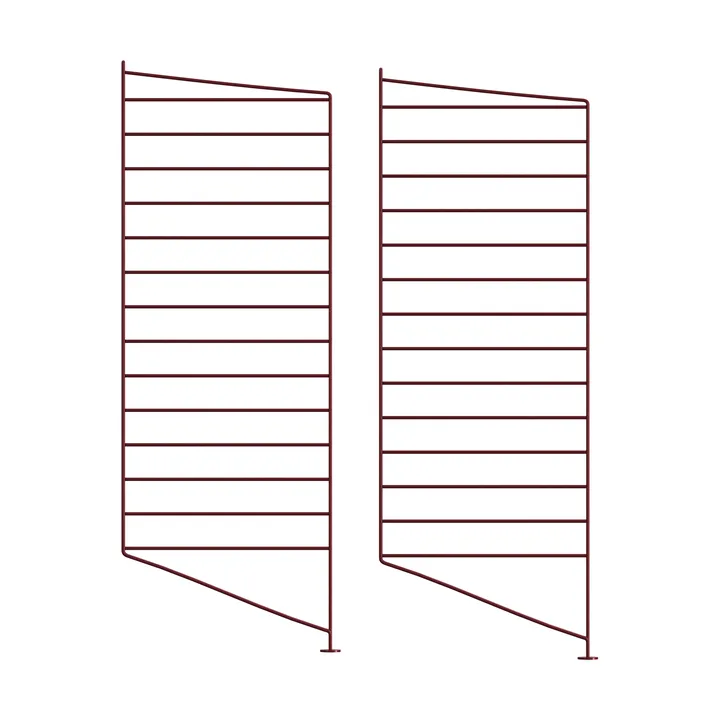 String gulv gavle - Mørkerød, 85x30 cm, 2-pak - String