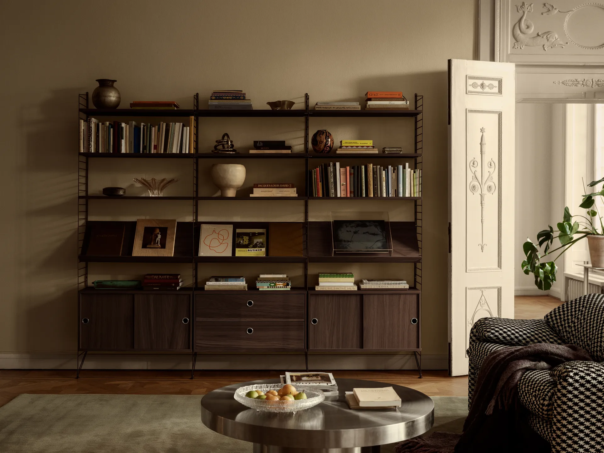 String j-krog 5-pak, Mørkebrun String