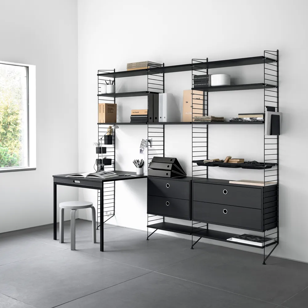 String kontor sort - Kombination E,  String