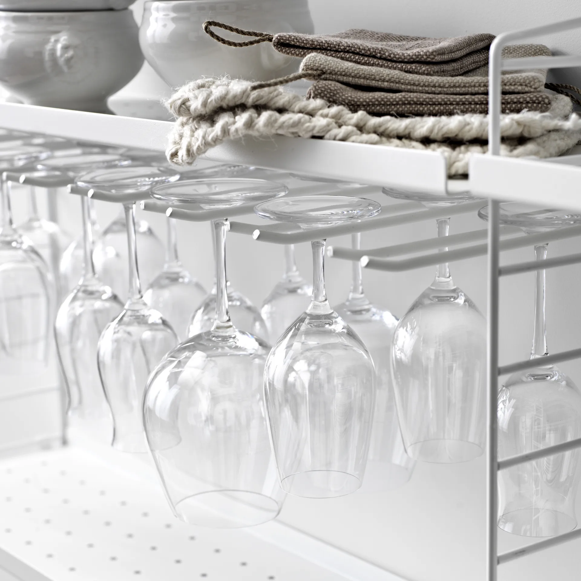 String krog 2-pak, hvid, 20cm String