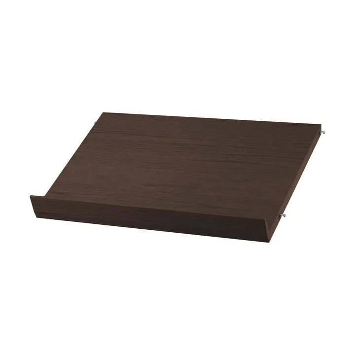 String magasinhylde træ - Mørk eg, 58x30 cm - String