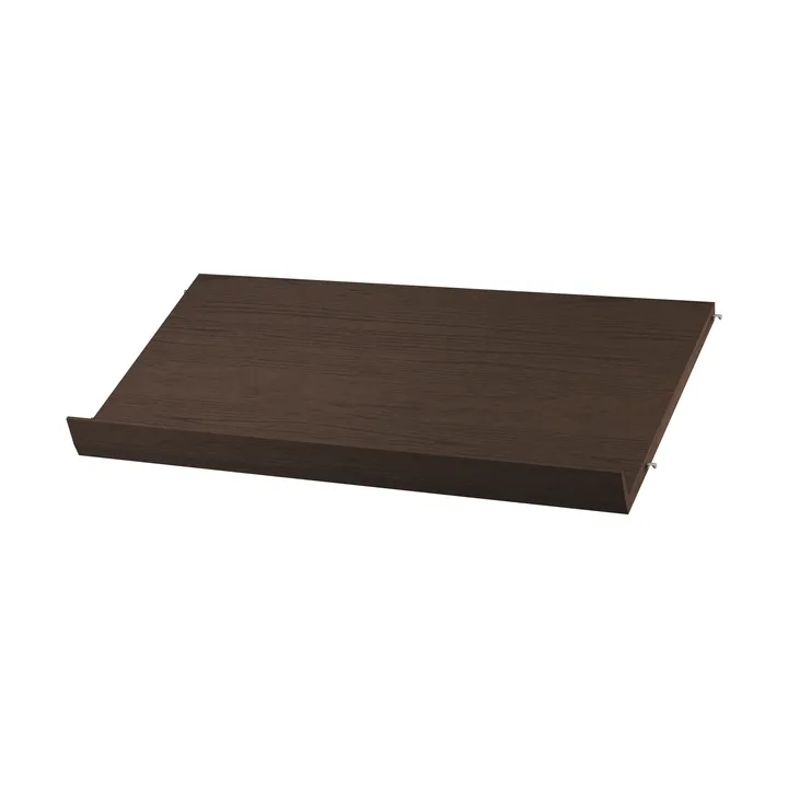 String magasinhylde træ - Mørk eg, 78x30 cm - String