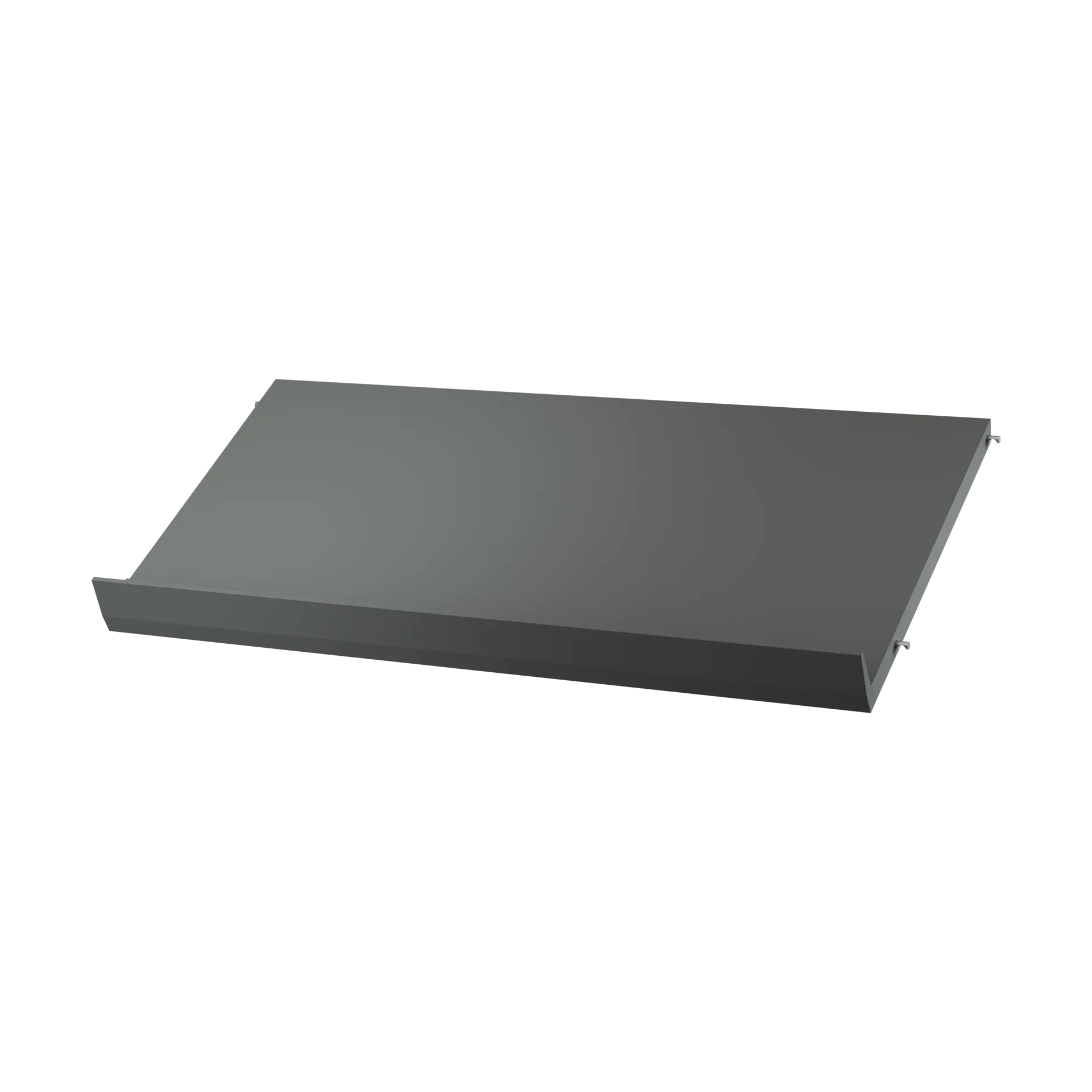 String magasinhylde træ, Mørkegrå, 78x30 cm String