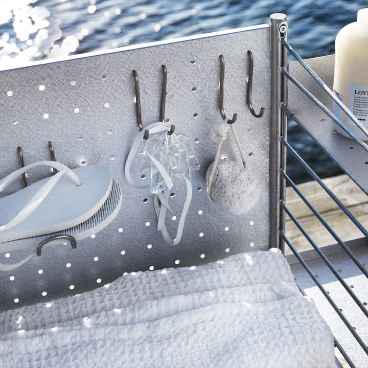String Outdoor Fritstående krog, rustfrit stål, dobbelt, 2-pak String