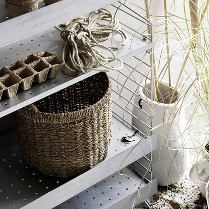 String Outdoor hylde, Galvaniseret-58x30 cm-høj kant String