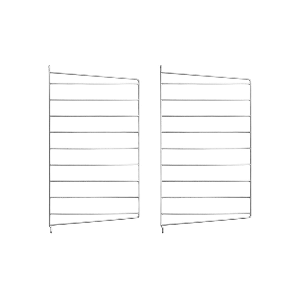 String Outdoor væg gavl galvaniseret, 50x30 cm, 2-pak