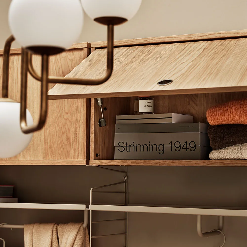 String overskab, Beige, 78x30 cm String