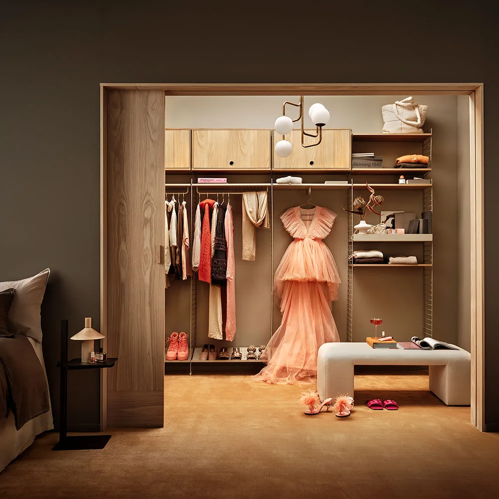 String overskab, Beige, 78x30 cm String