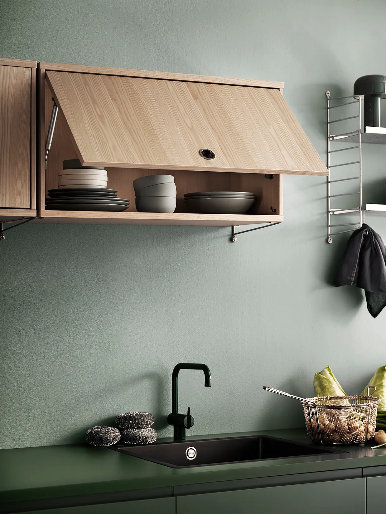 String overskab, Hvid, 78x30 cm String