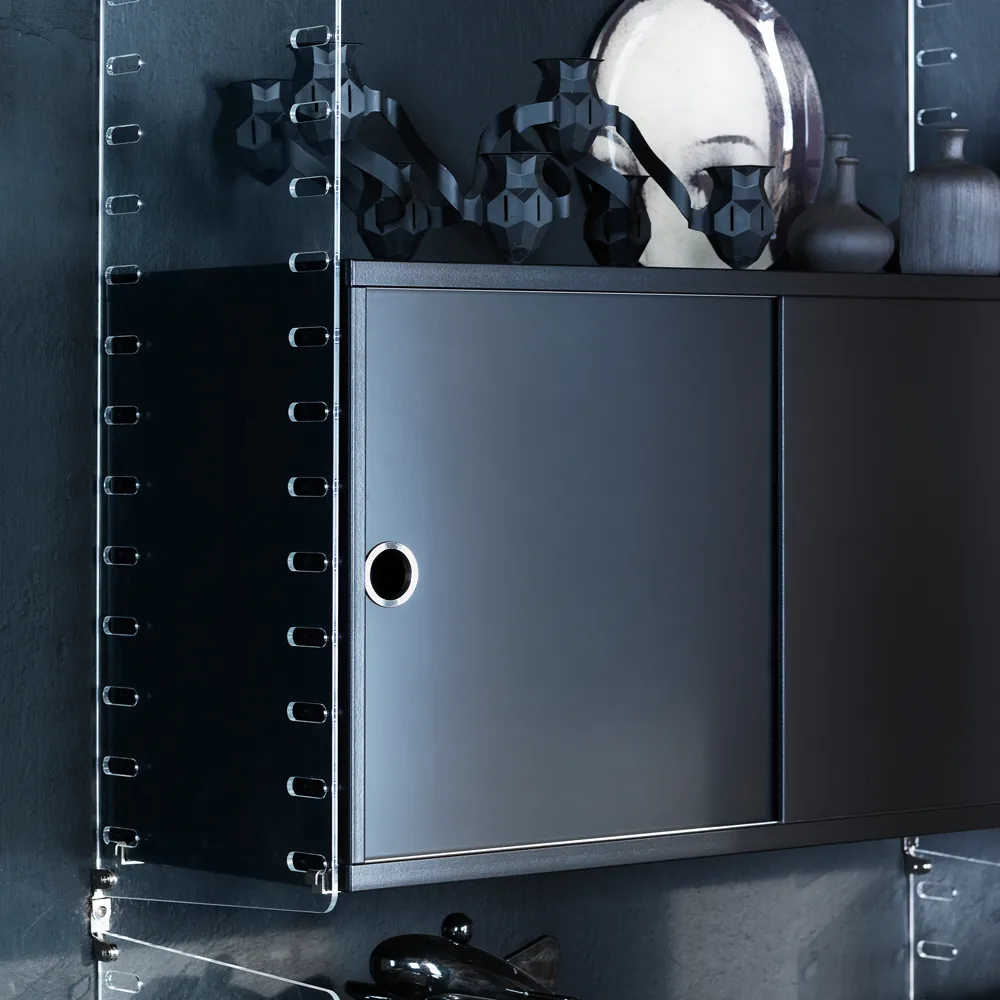 String Plex væg gavle, transparent, 50x30 cm, 1-pak String