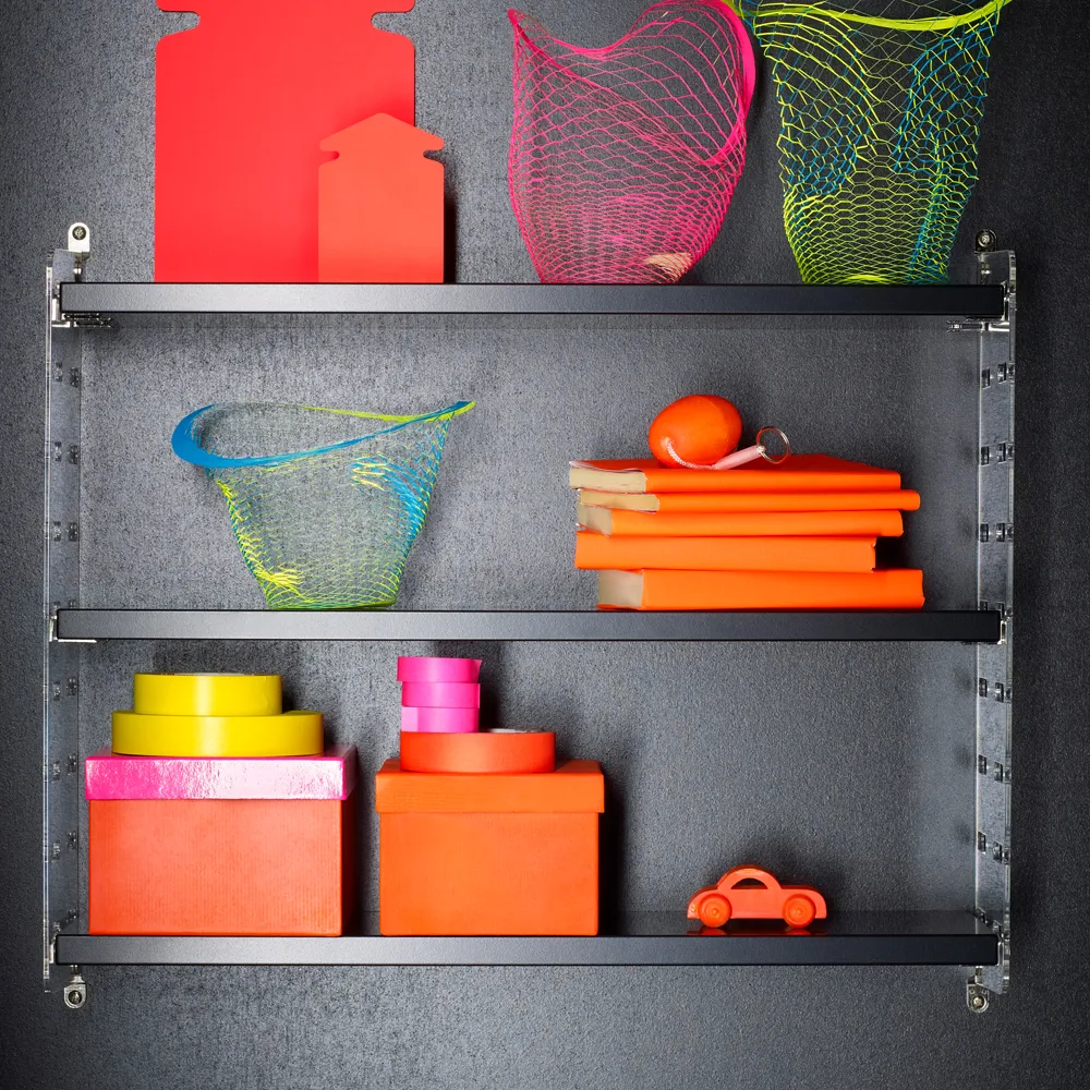 String Plex væg gavle, transparent, 50x30 cm, 1-pak String