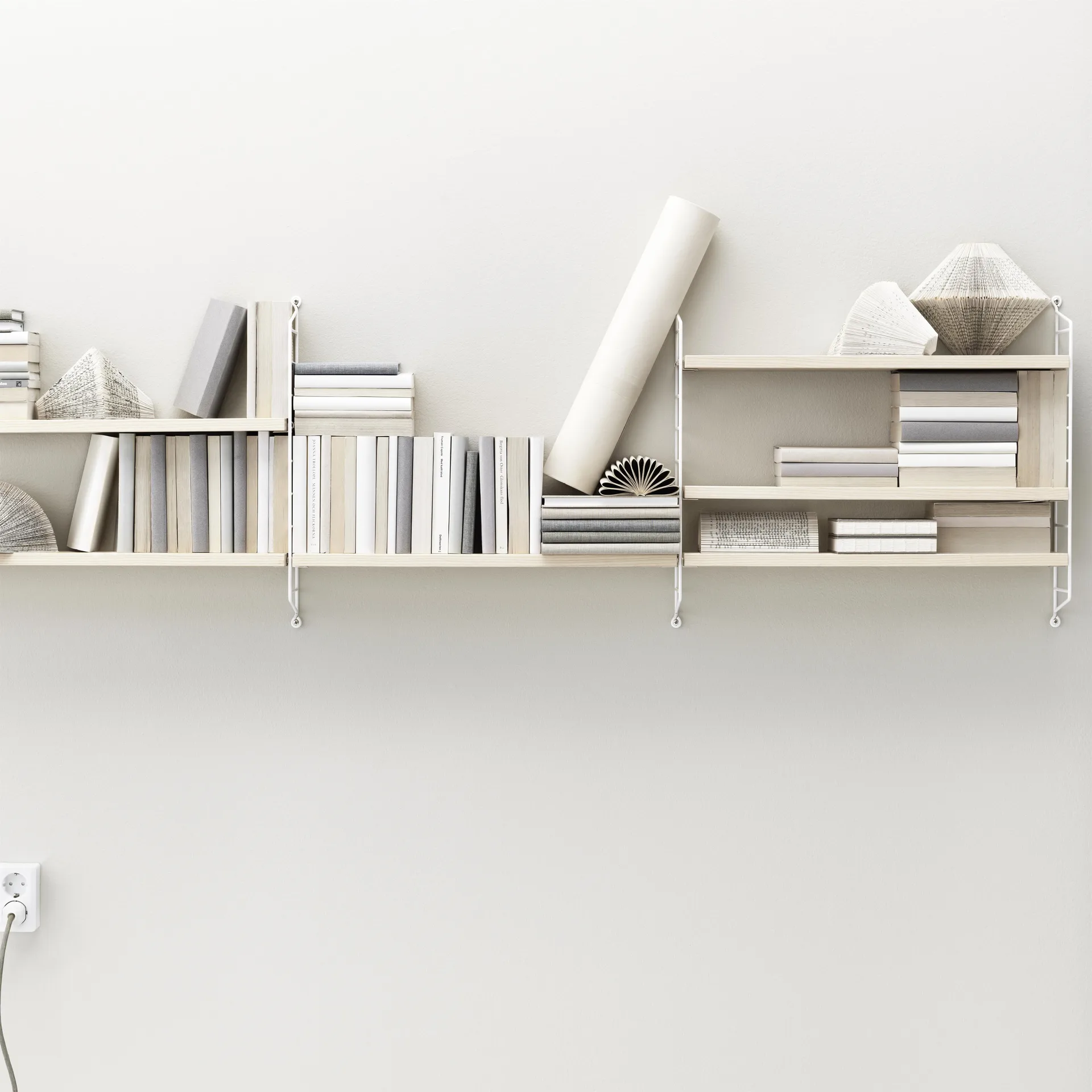 String Reol Pocket aske-hvid, ask-hvid String