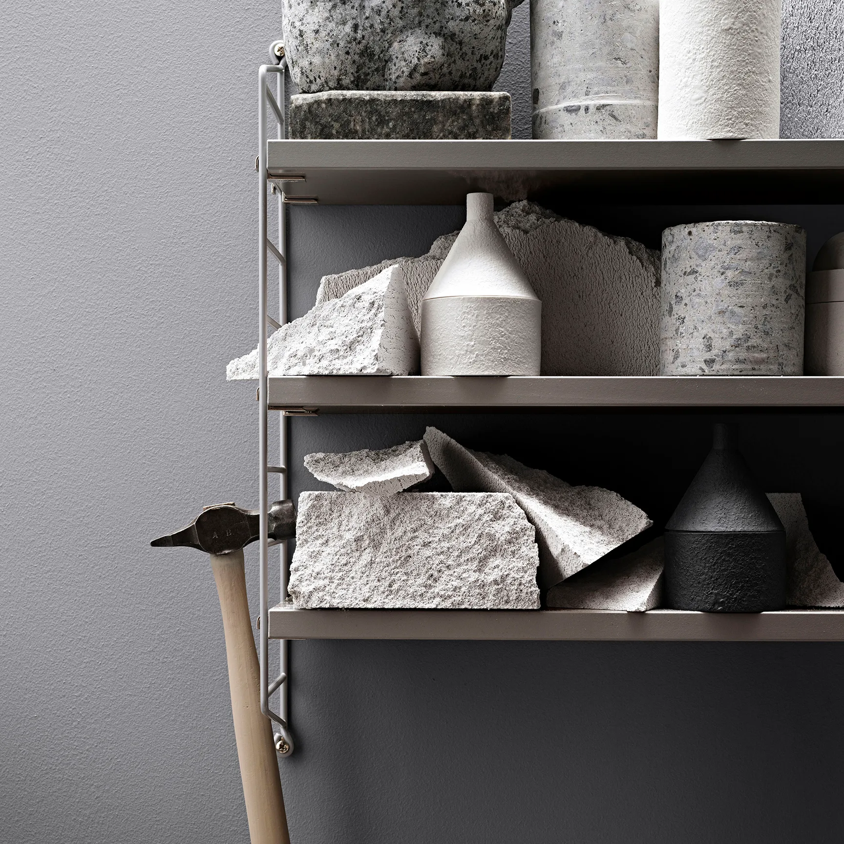 String Reol Pocket beige, Beige String