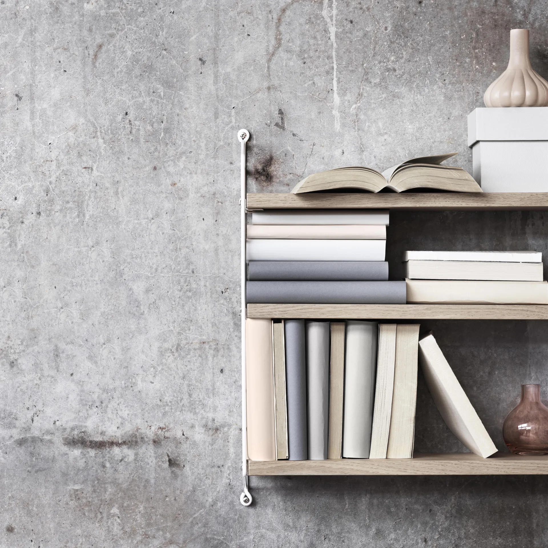 String Reol Pocket eg-hvid, eg-hvid String