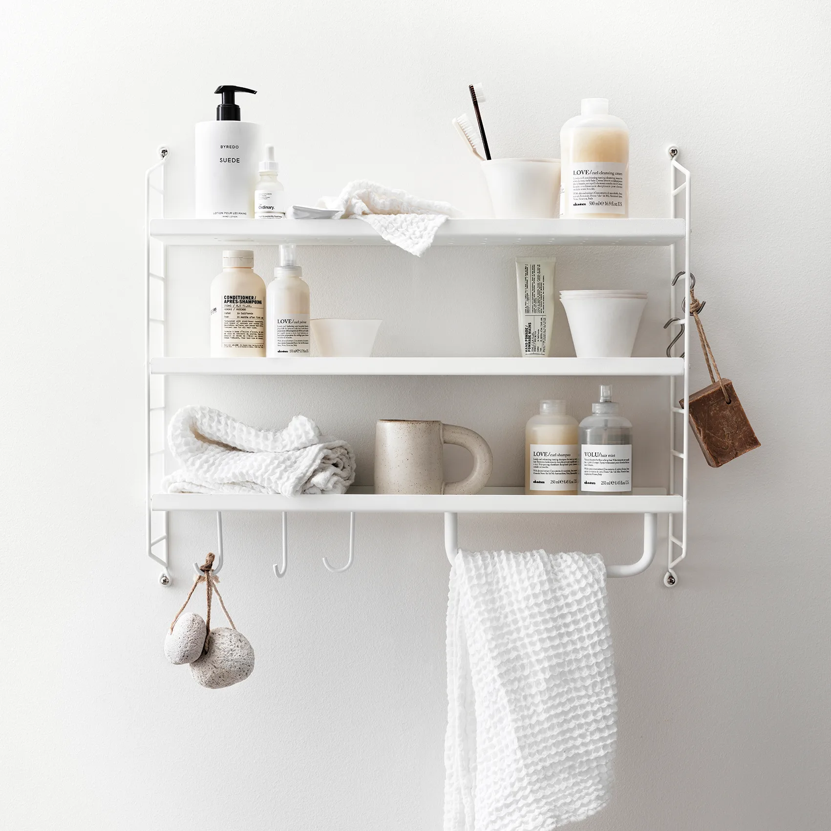 String Reol Pocket metal, Hvid String