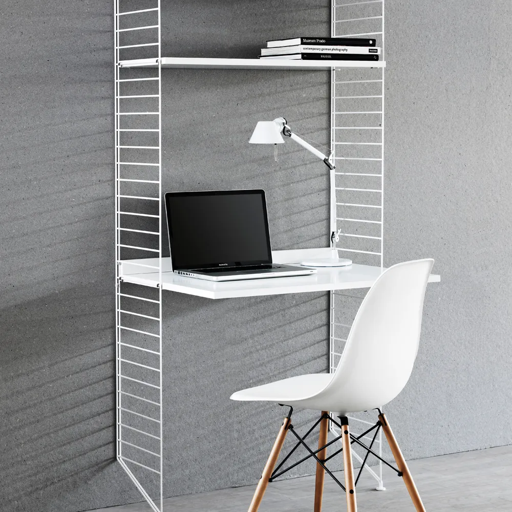 String skrivebordsplade, Hvid, 78x58 cm String