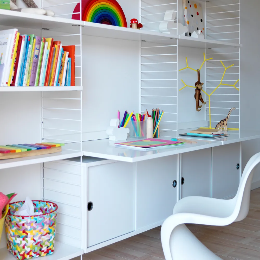 String skrivebordsplade, Hvid, 78x58 cm String