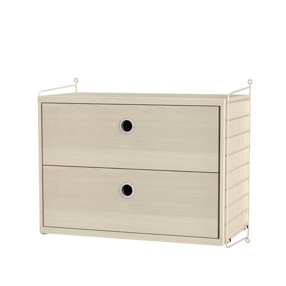 String soveærelse ask & beige - Kombination A String
