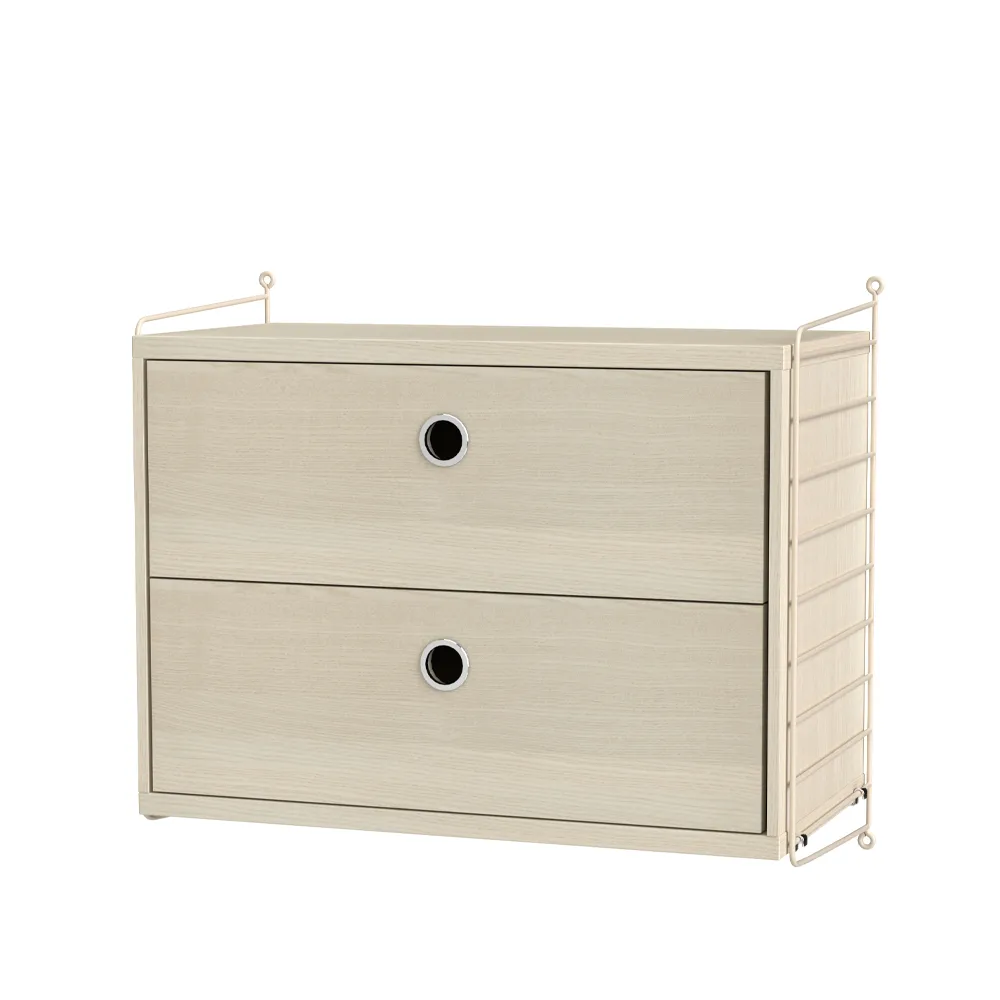 String soveærelse ask & beige - Kombination A String