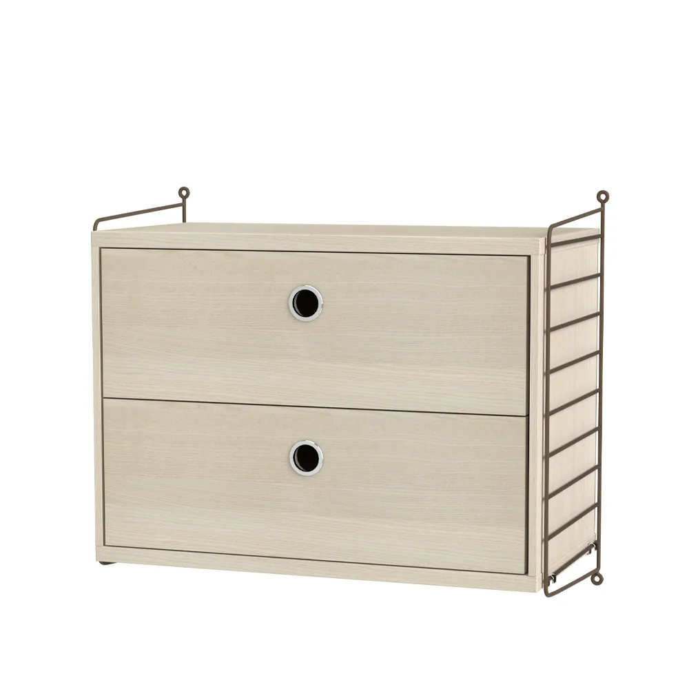 String soveærelse ask & brun - Kombination A String