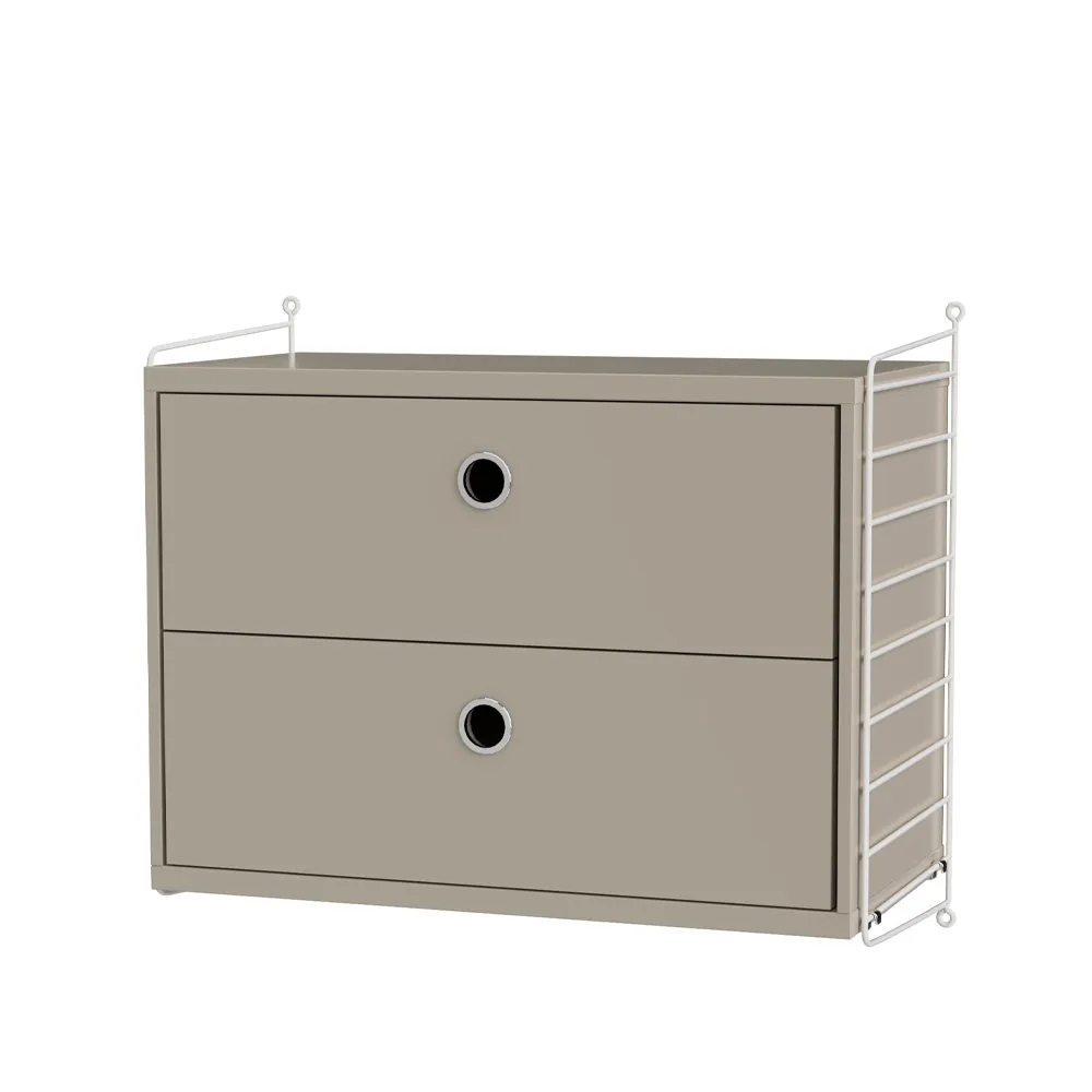 String soveærelse beige & hvid - Kombination A String