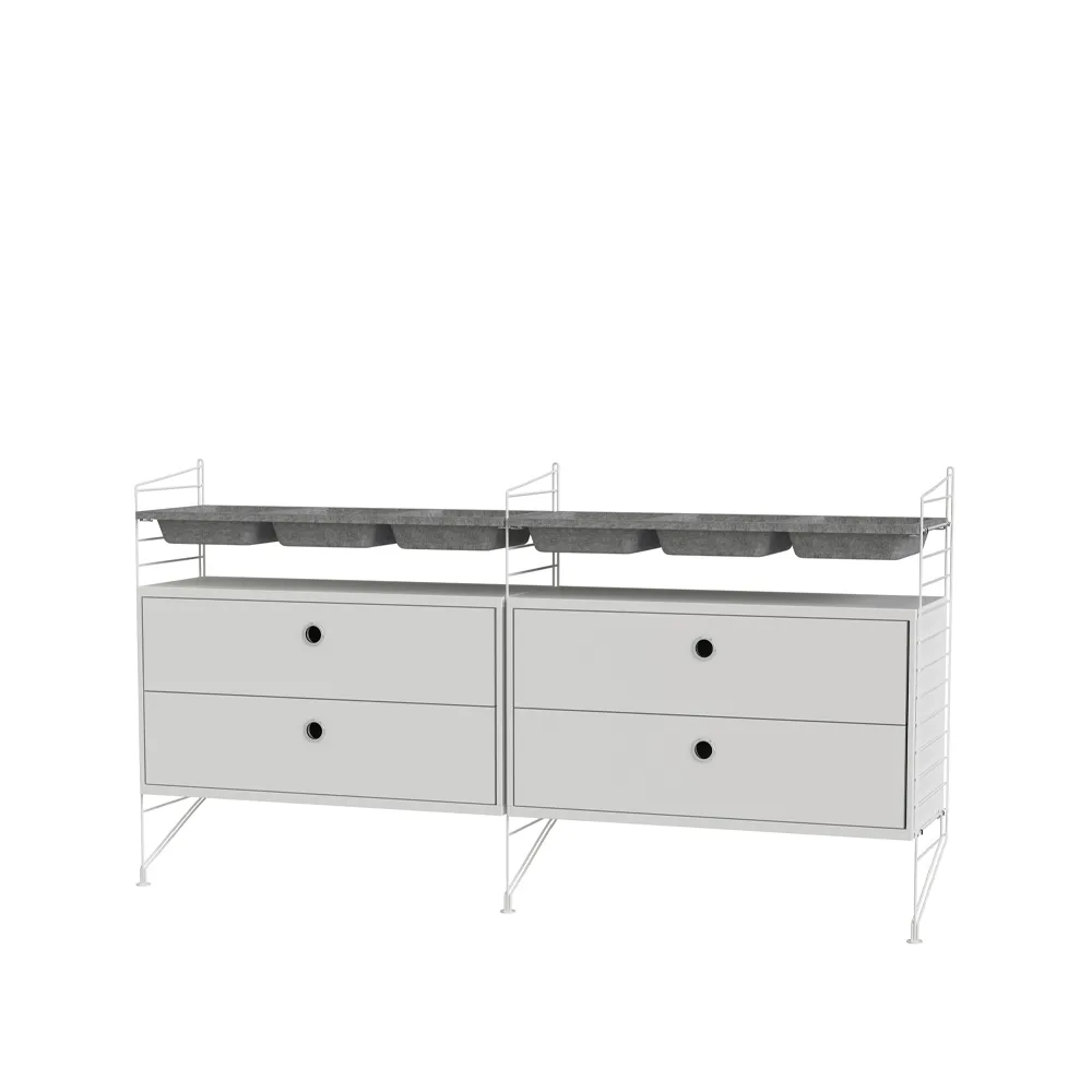 String soveærelse hvid - Kombination G String