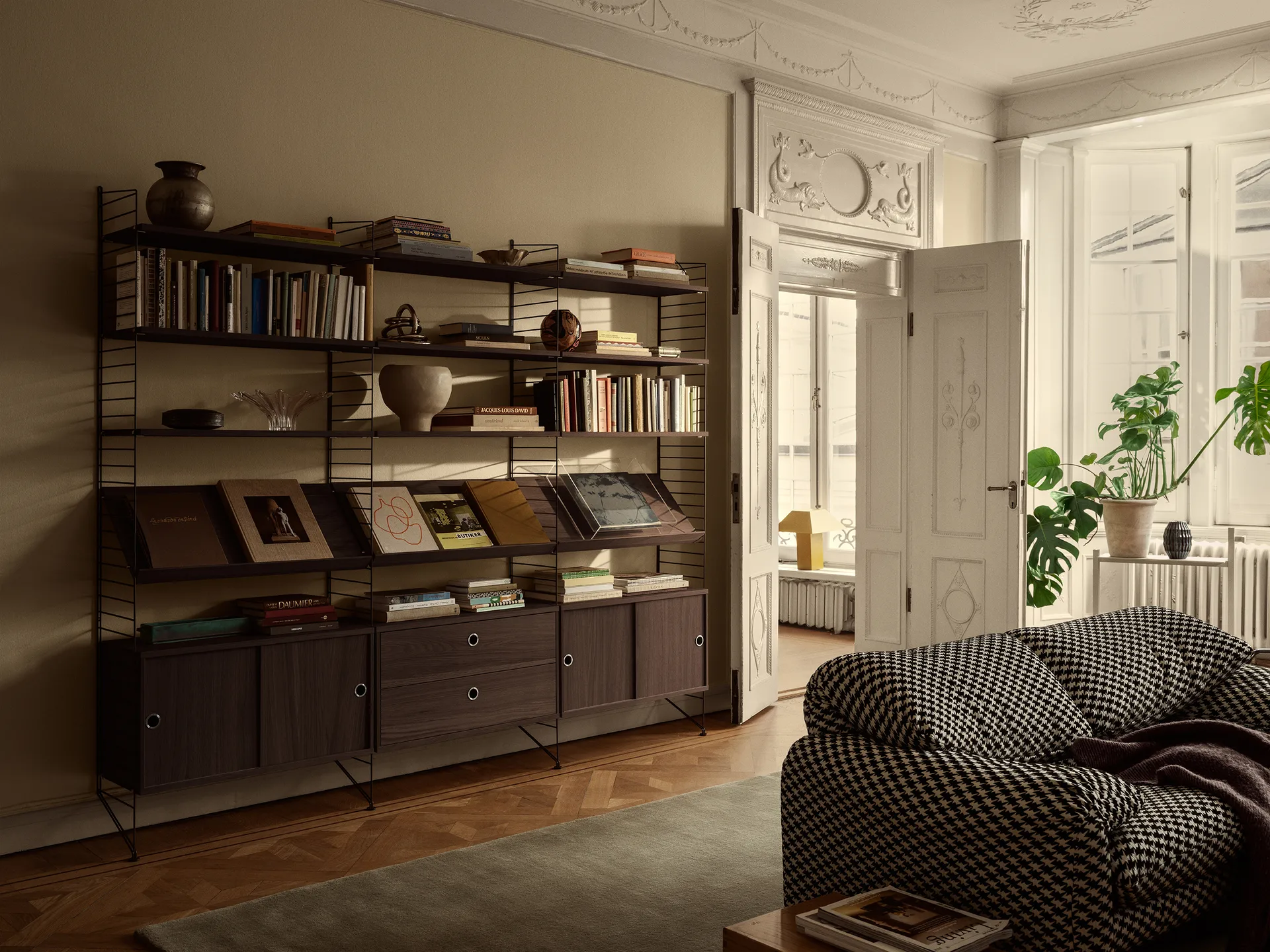 String stang, Mørkebrun, 78 cm String