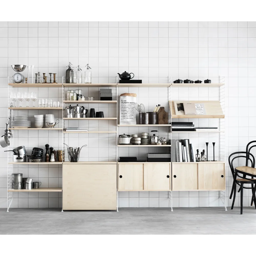 String væg gavle, Beige, 75x30 cm, 1-pak String