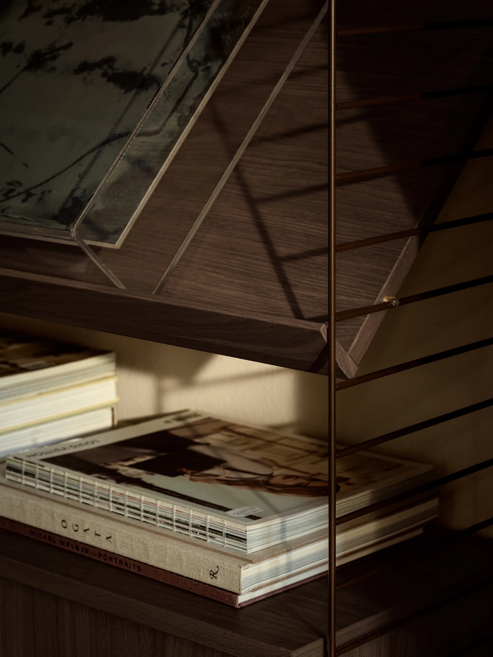 String væg gavle, Mørkebrun, 50x20 cm, 1 pak String