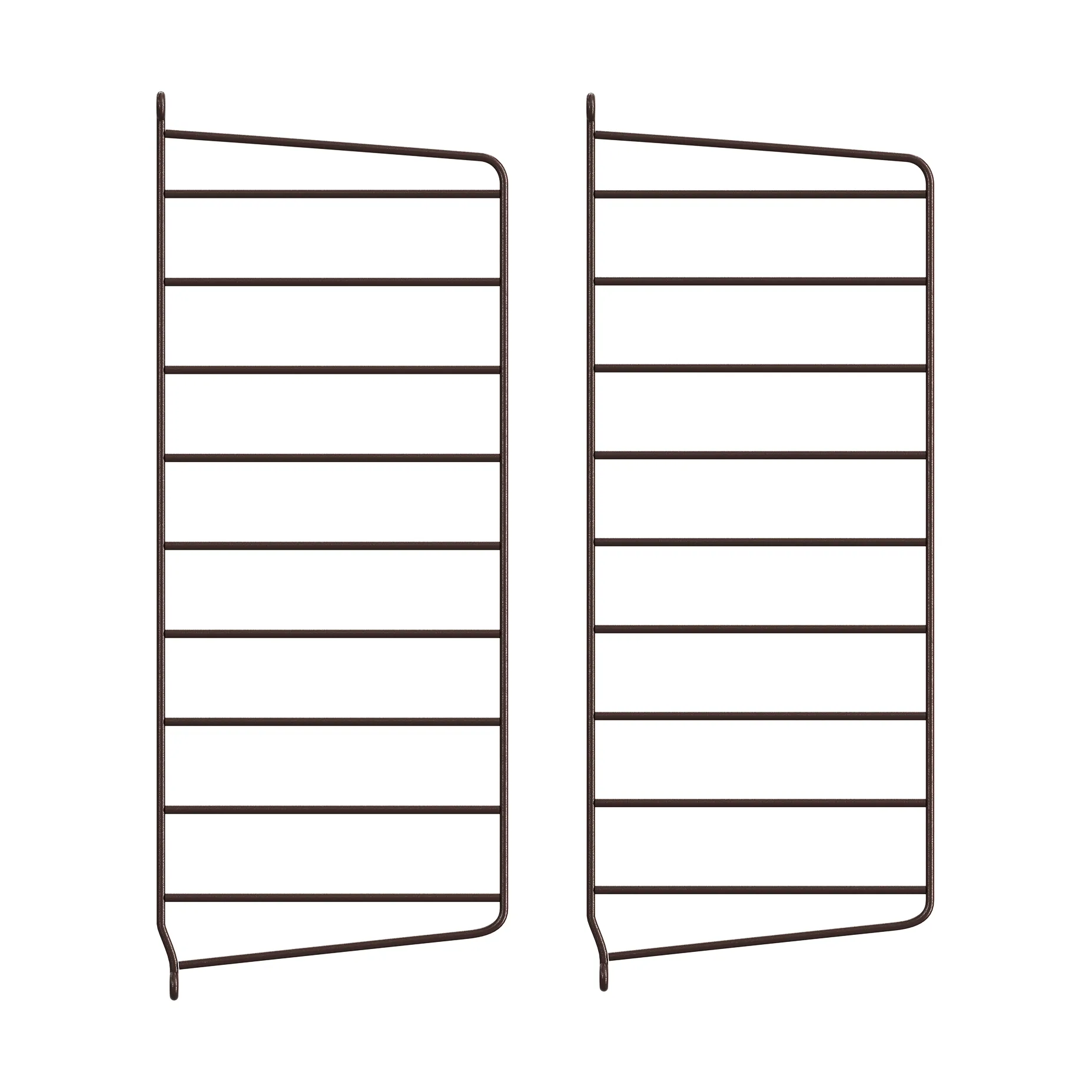 String væg gavle, Mørkebrun, 50x20 cm, 2 pak String