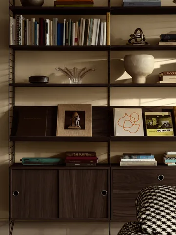 String væg gavle - Mørkebrun, 50x20 cm, 2 pak - String