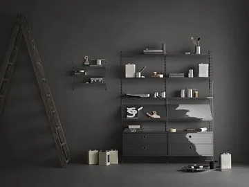 String væg gavle - Mørkegrå, 50x20 cm, 1-pak - String